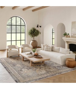 Nourison Nyle Ivory Charcoal NYE01 9 ft. 10 in. X 13 ft. 6 in. Rect. Rug