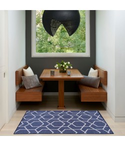 Nourison Horizon Indoor/Outdoor Navy HOZ01 3 ft. X 5 ft. Rect. Rug
