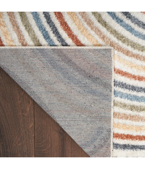 Nourison Astra Machine Washable Area Rug Nourison Astra Machine Washable Area Rug ASW08 Ivory/Multi