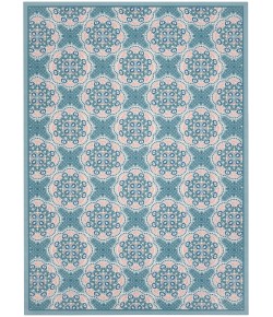 Nourison Wav01/Sun & Shade - Snd90 Blue Area Rug 6 ft. 6 in. X 9 ft. 6 in. Rectangle