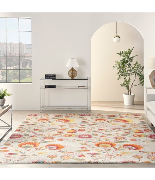 Nourison Allur Area Rug ALR08-Ivory Multicolor
