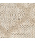 Nourison Home Easy Care Cream NES01 2 ft. X 6 ft. Rectangle Rug