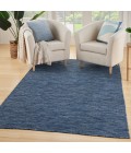 Nourison Practical Solutions Navy Blue PSL01 5 ft. X 7 ft. Rect. Rug