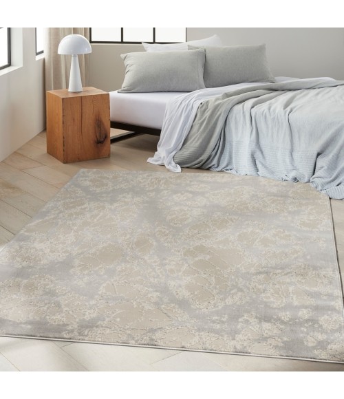 Calvin Klein CK011 Verdant Grey Beige VRD05 8 ft. X 10 ft. Rect. Rug