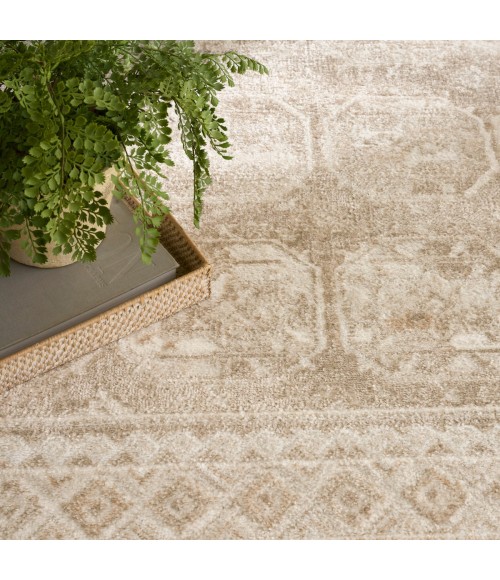 Nourison Dekor Cream Beige DEK01 5 ft. 3 in. X 7 ft. Rect. Rug