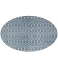 Nourison Astra Machine Washable Blue ASW10 4 ft. Round Rug