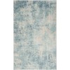 Nourison Astra Machine Washable Blue Ivory ASW07 7 ft. 10 in. X 10 ft. Rectangle Rug