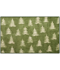 Nourison Accent Decor/Xmas Olive 173JP 2 ft. X 3 ft. Rectangle Rug