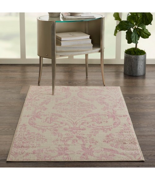 Nourison Jubilant Area Rug JUB09-Ivory/Pink