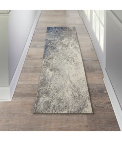 Nourison Passion - Psn10 Charcoal Ivory Area Rug 2 ft. 2 in. X 10 ft. Runner