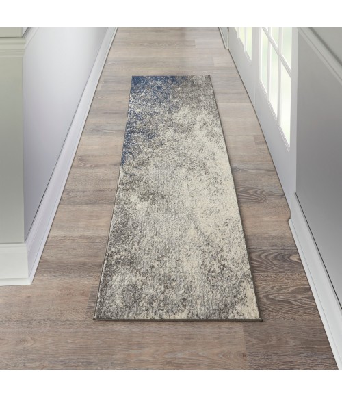 Nourison Passion Area Rug PSN10 Charcoal/Ivory 2'2" x 10'