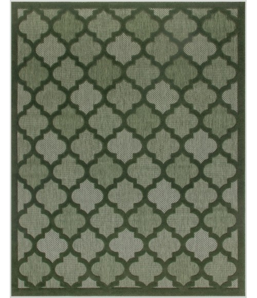 Nourison Easy Care Green NES01 10 ft. X 14 ft. Rect. Rug