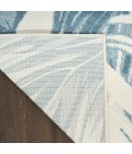 Nourison Aloha Ivory Blue ALH43 5 ft. 3 in. X 7 ft. 5 in. Rect. Rug