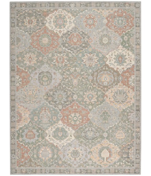 Nourison Parisa Area Rug PSA05 Grey/Multi 7'9" x 9'9"