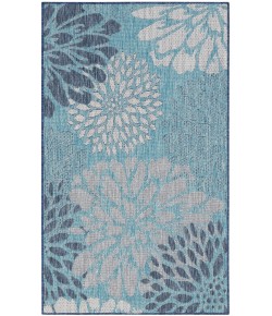Nourison Home Garden Oasis GOA06 Navy 3 ft. X 5 ft. Area Rug
