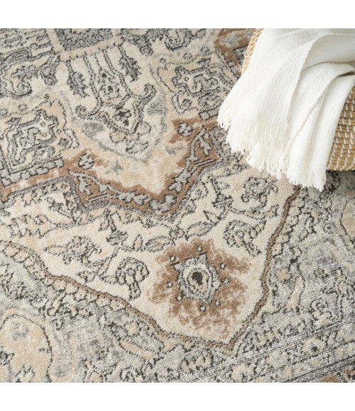 Nourison Concerto Ivory Grey Taupe CNC18 6 ft. X 9 ft. Rect. Rug