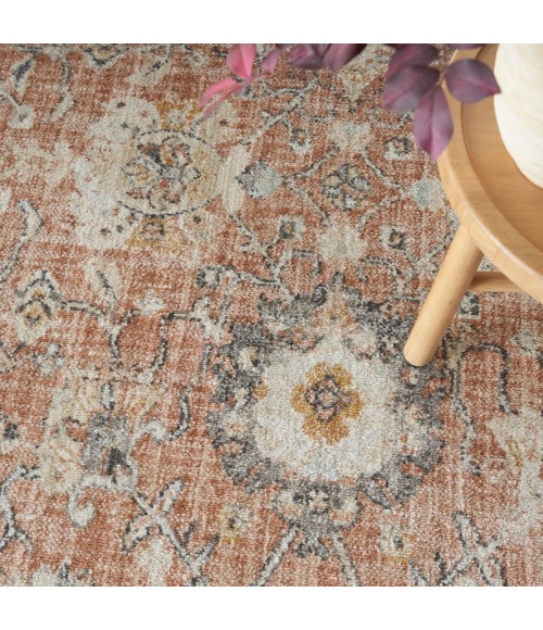 Nourison Oushak Home Rust OUS01 6 ft. X 9 ft. Rect. Rug