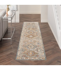 Nourison Petra Blue PTR01 2 ft. 3 in. X 10 ft. 2 in. Rect. Rug