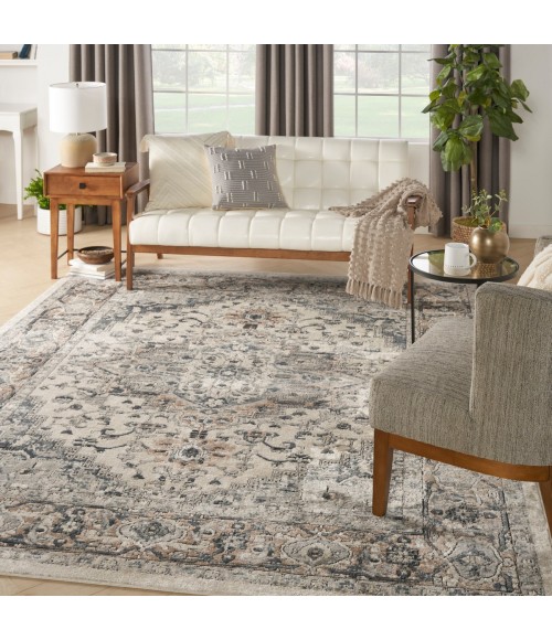 Nourison Concerto Ivory Grey CNC05 7 ft. 10 in. X 9 ft. 10 in. Rect. Rug