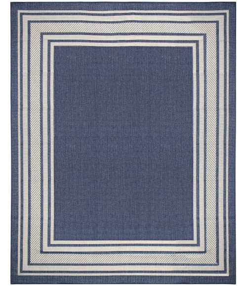 Nourison Horizon Indoor/Outdoor Navy HOZ03 9 ft. X 12 ft. Rect. Rug
