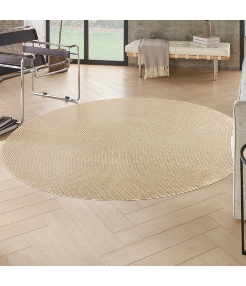 Nourison Tulum Cream TLM03 8 ft. X Round Rug