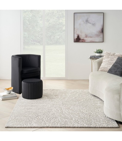 Michael Amini Ma30 Star Area Rug SMR03 Taupe 5'3" x 7'3"