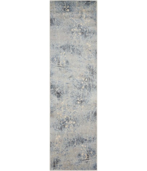 Nourison Somerset Runner Area Rug ST74-Silver/Blue