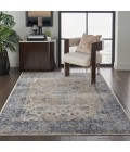 Nourison MALTA Area Rug kathy ireland Home Malta Area Rug MAI13-Blue/Ivory