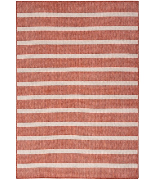 Nourison Positano Terracotta Ivory POS03 6 ft. X 9 ft. Rect. Rug