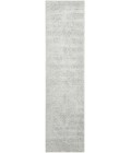 Nourison Astra Machine Washable Light Grey ASW11 2 ft. 2 in. X 8 ft. Rect. Rug