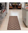 Nourison Easy Care Brown NES01 2 ft. 2 in. X 10 ft. Rect. Rug