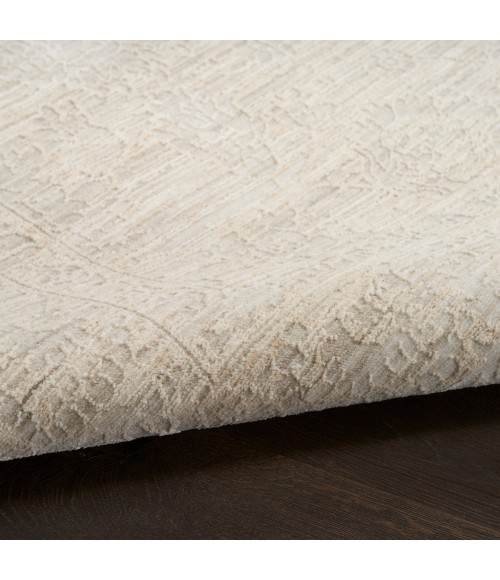 Nourison Outlines Ivory Grey OLN03 2 ft. 2 in. X 12 ft. Rect. Rug
