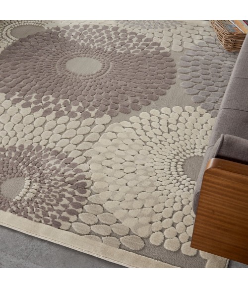 Nourison GRAPHIC ILLUSIONS Area Rug Nourison Graphic Illusions Square Area Rug GIL04-Grey