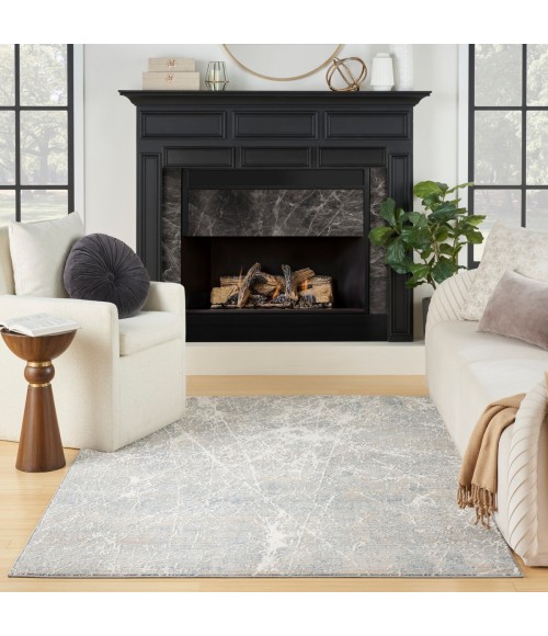 Nourison Splendid Beige Blue SLD02 3 ft. 11 in. X 5 ft. 11 in. Rect. Rug