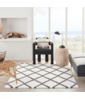 Nourison FEATHER SOFT Area Rug Nourison Feather Soft Area Rug FEA01-Ivory Charcoal