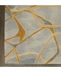 Nourison Symmetry Area Rug SMM05-Grey/Yellow