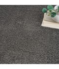 Nourison Luxurious Shag Grey LXR05 5 ft. 3 in. X 7 ft. 3 in. Rect. Rug