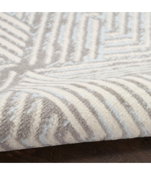 Nourison Grafix Grey GRF39 5 ft. 3 in. X Round Rug