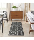 Nourison Horizon Indoor/Outdoor Black HOZ01 2 ft. X 6 ft. Rect. Rug
