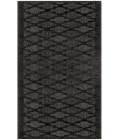 Nourison Easy Care Charcoal Black NES01 2 ft. 2 in. X 12 ft. Rectangle Rug