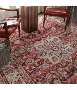 Nourison Vintage Kashan - Vka01 Red Area Rug 7 ft. 10 X 9 ft. 10 Rectangle