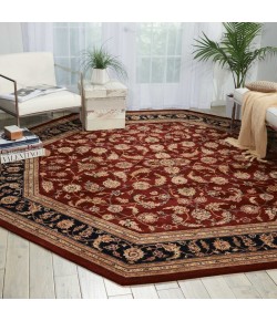 Nourison 2000 - 2002 Burgundy Area Rug 10 ft. X OCTAGON