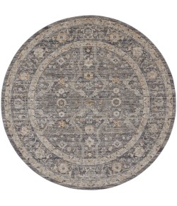 Nourison Nyle Slate Multicolor NYE03 7’10” X Round Rug