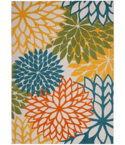 Nourison Aloha - Alh05 Turquoise/Multicolor Area Rug 12 ft. X 15 ft. Rectangle