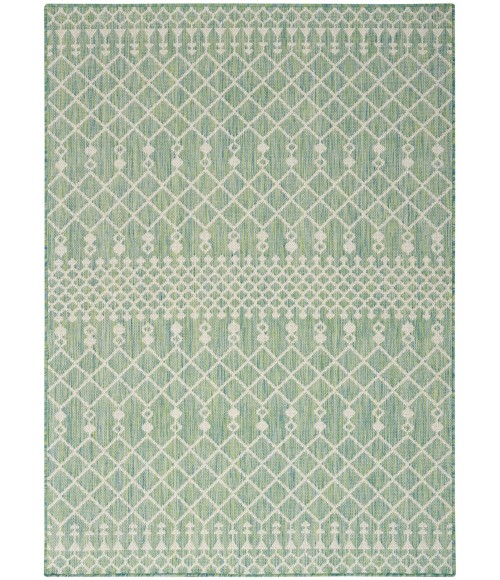 Nourison Positano Blue Green POS02 5 ft. X 7 ft. Rect. Rug