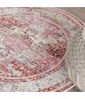 Nourison Vintage Kashan Area Rug VKA07-Red/Ivory