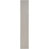 Nourison Twist Reversible 2ft. 2in. x 12ft. Grey Modern Rug
