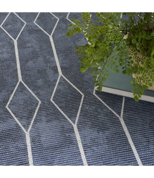 Nicole Curtis Machine Washable Series 1 Area Rug Nicole Curtis Machine Washable Series 1 Area Rug SR107 Navy