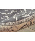 Nourison Somerset Round Area Rug ST02-Charcoal
