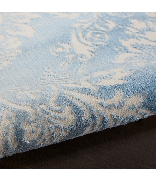 Nourison Elation Area Rug ETN03-Ivory Blue